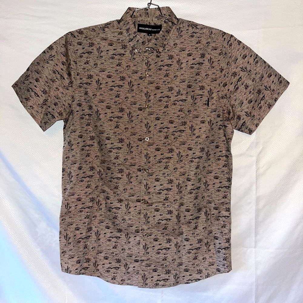 Men’s Molokai Button Up Short Sleeve Shirt Size: M